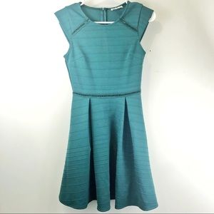 Miami Deep Forrest Sea Green Dress Size XS Fit and Flare
